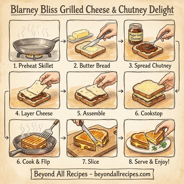 Blarney Bliss Grilled Cheese & Chutney Delight instructions
