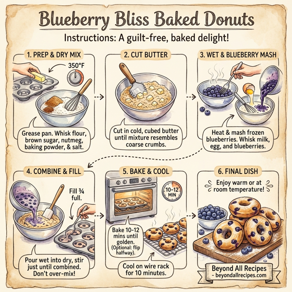 Blueberry Bliss Baked Donuts instructions