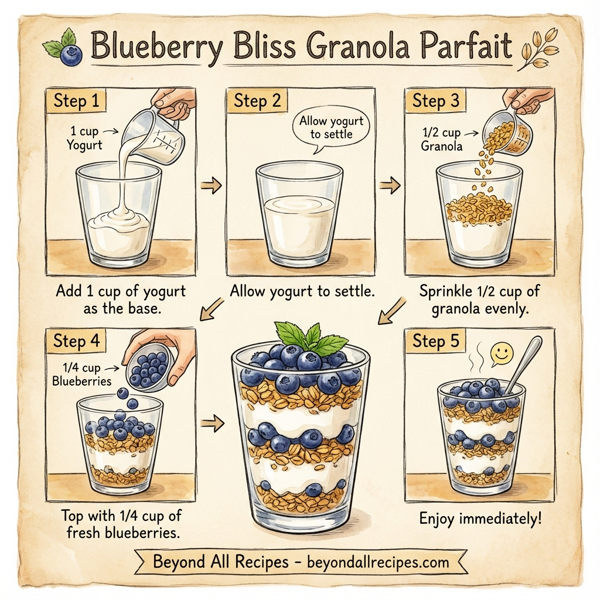 Blueberry Bliss Granola Parfait instructions