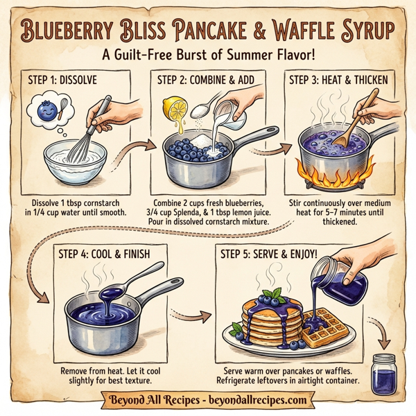 Blueberry Bliss Pancake & Waffle Syrup instructions