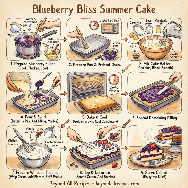 Blueberry Bliss Summer Cake instructions