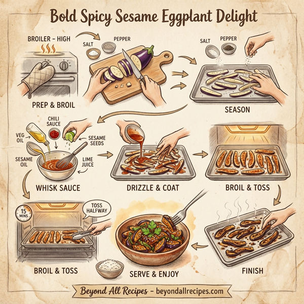 Bold Spicy Sesame Eggplant Delight instructions