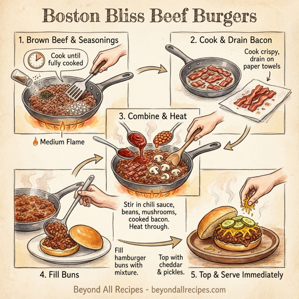 Boston Bliss Beef Burgers instructions
