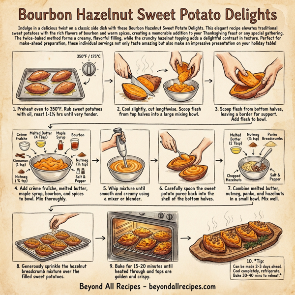 Bourbon Hazelnut Sweet Potato Delights instructions