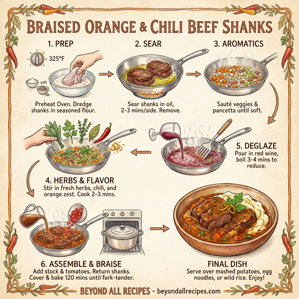 Braised Orange & Chili Beef Shanks instructions