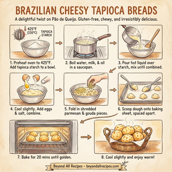 Brazilian Cheesy Tapioca Breads instructions