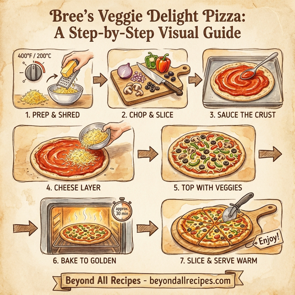 Bree's Veggie Delight Pizza instructions