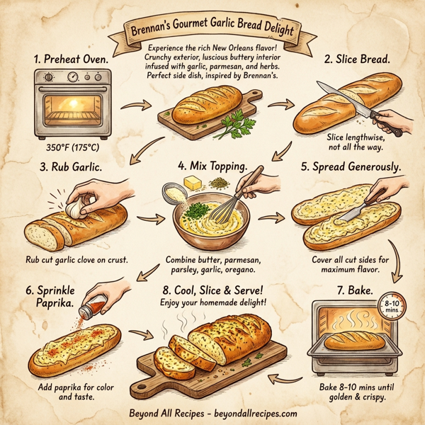 Brennan's Gourmet Garlic Bread Delight instructions