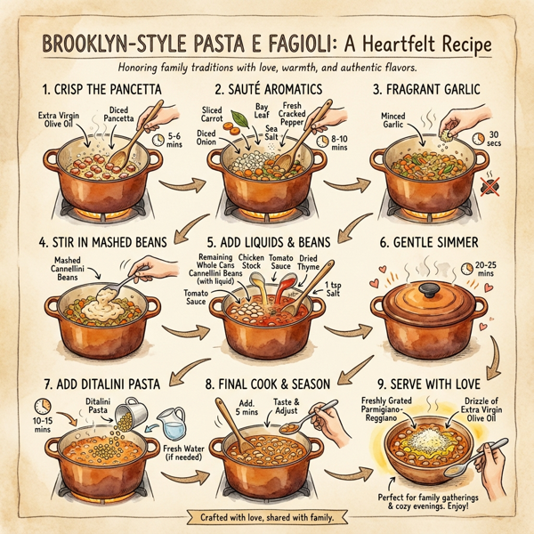 Brooklyn-Style Pasta e Fagioli instructions