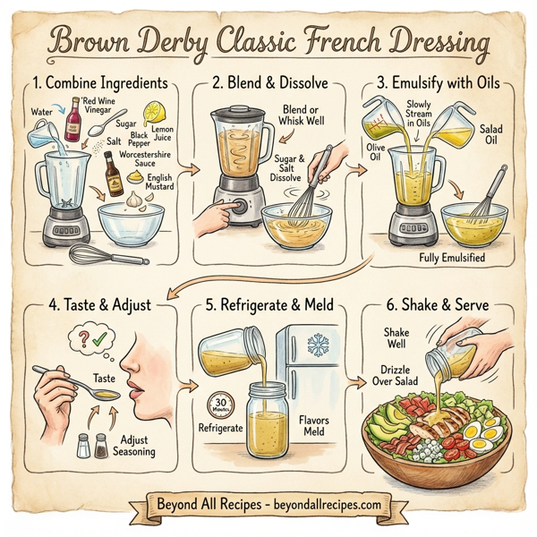 Brown Derby Classic French Dressing instructions
