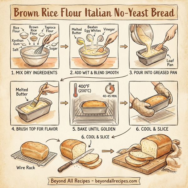 Brown Rice Flour Italian No-Yeast Bread instructions
