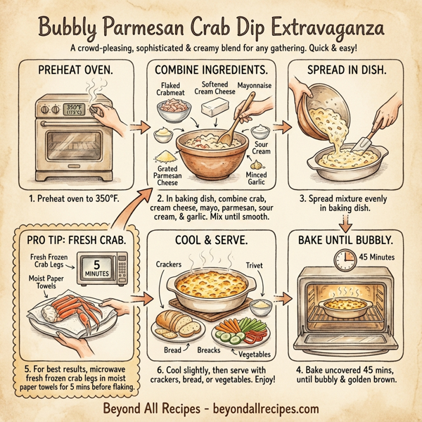 Bubbly Parmesan Crab Dip Extravaganza instructions