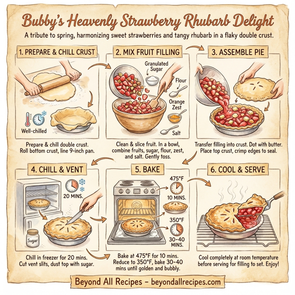 Bubby's Heavenly Strawberry Rhubarb Delight instructions