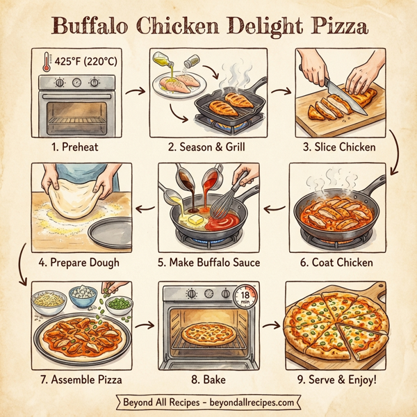 Buffalo Chicken Delight Pizza instructions