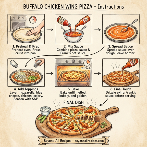 Buffalo Chicken Wing Pizza instructions