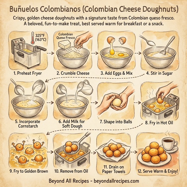 Buñuelos Colombianos (Colombian Cheese Doughnuts) instructions