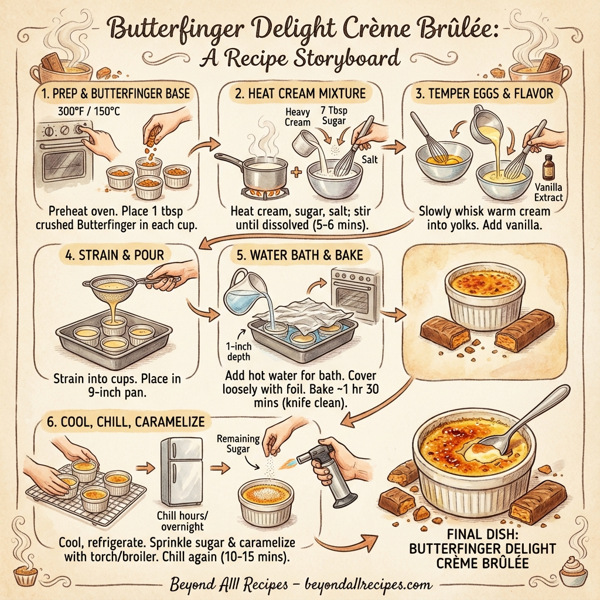 Butterfinger Delight Crème Brûlée instructions