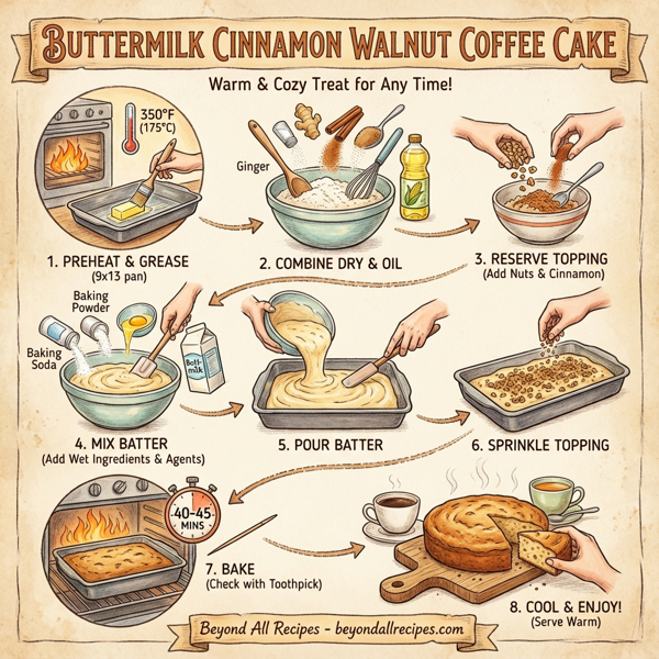 Buttermilk Cinnamon Walnut Coffee Cake instructions