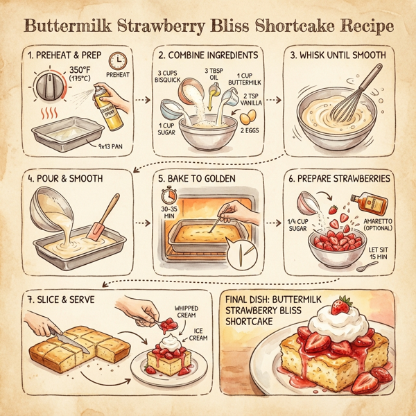 Buttermilk Strawberry Bliss Shortcake instructions