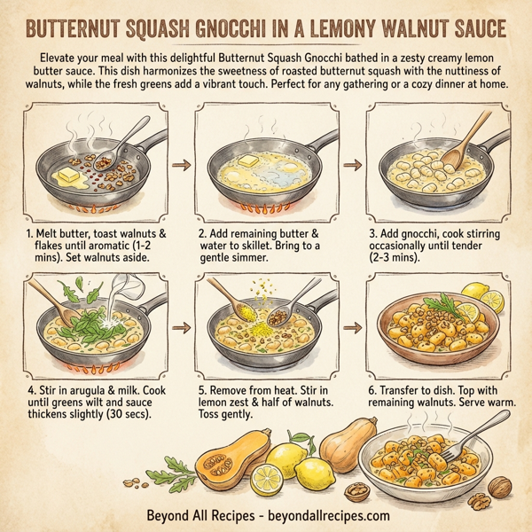 Butternut Squash Gnocchi in a Lemony Walnut Sauce instructions