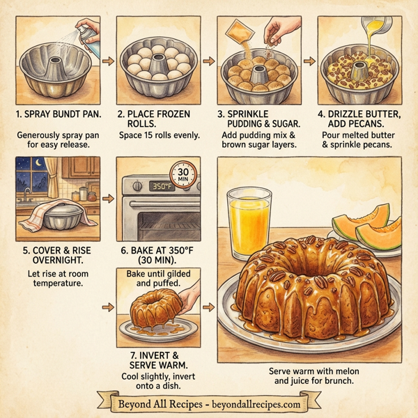 Butterscotch Pecan Pull-Apart Bread instructions