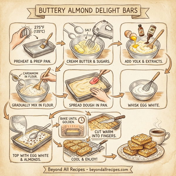Buttery Almond Delight Bars instructions