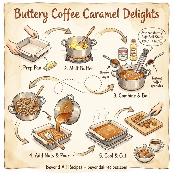Buttery Coffee Caramel Delights instructions