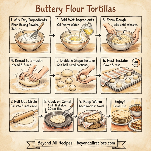 Buttery Flour Tortillas instructions