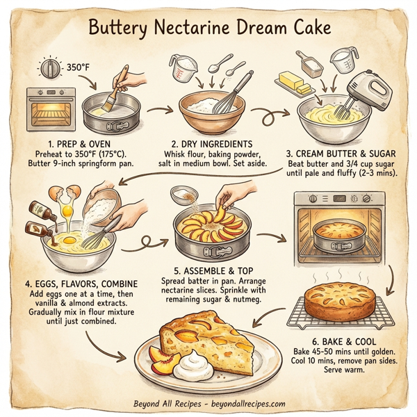 Buttery Nectarine Dream Cake instructions