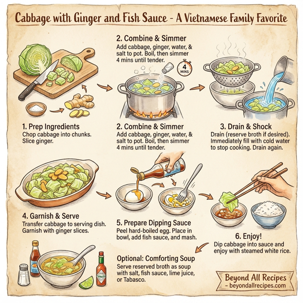 Cabbage with Ginger and Fish Sauce instructions
