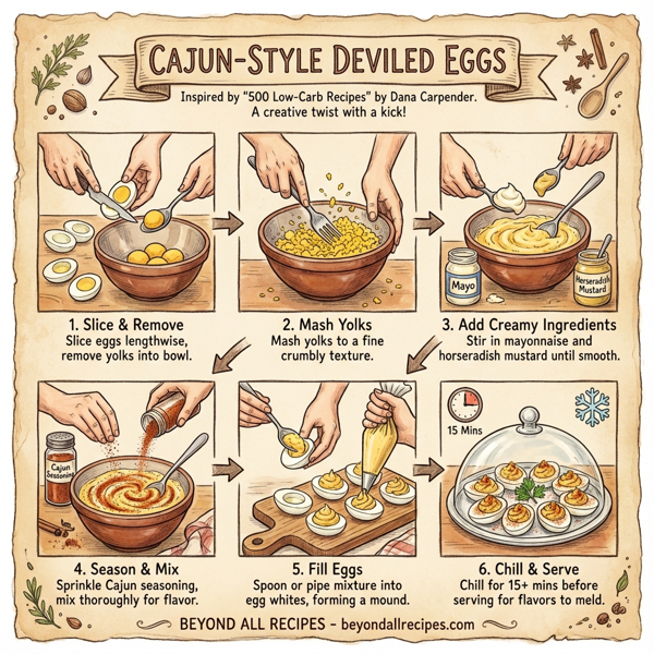 Cajun-Style Deviled Eggs instructions
