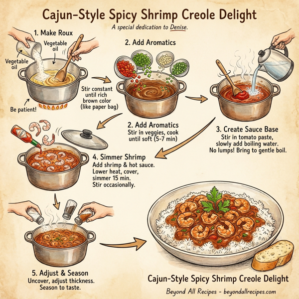Cajun-Style Spicy Shrimp Creole Delight instructions