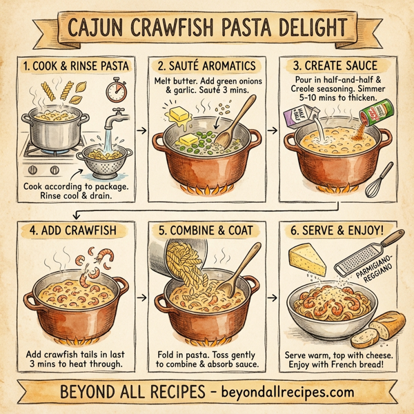 Cajun Crawfish Pasta Delight instructions
