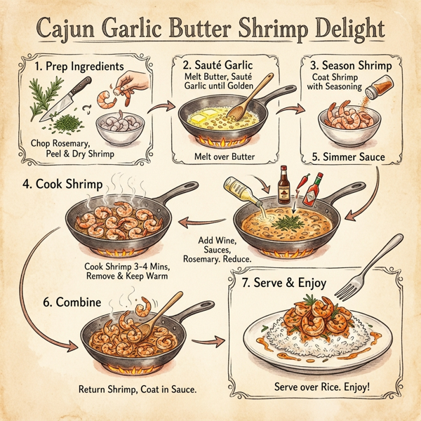 Cajun Garlic Butter Shrimp Delight instructions