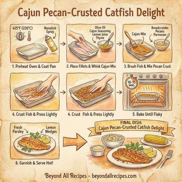 Cajun Pecan-Crusted Catfish Delight instructions
