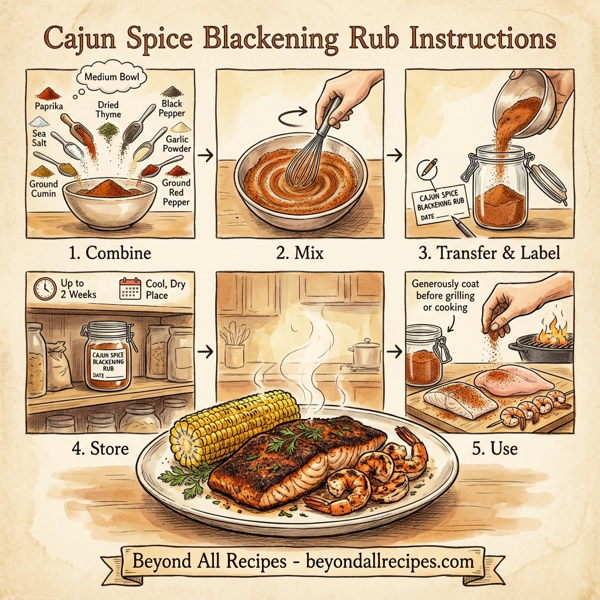 Cajun Spice Blackening Rub instructions