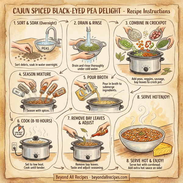 Cajun Spiced Black-Eyed Pea Delight instructions