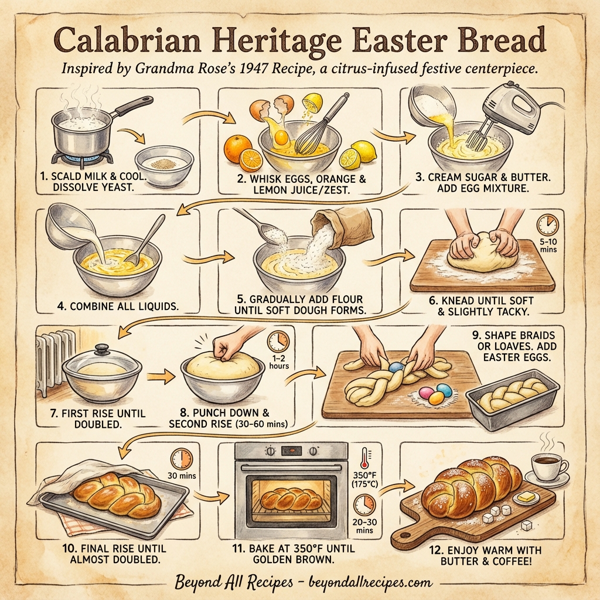 Calabrian Heritage Easter Bread instructions