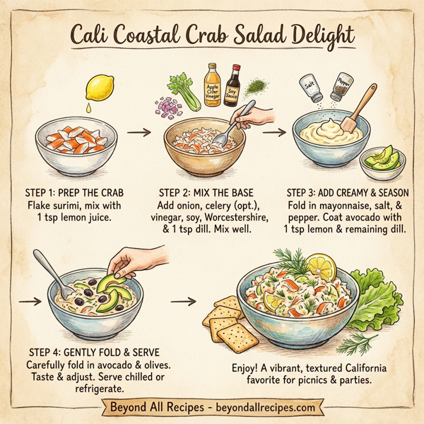 Cali Coastal Crab Salad Delight instructions