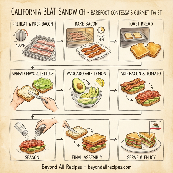 California BLAT Sandwich - Barefoot Contessa's Gourmet Twist instructions