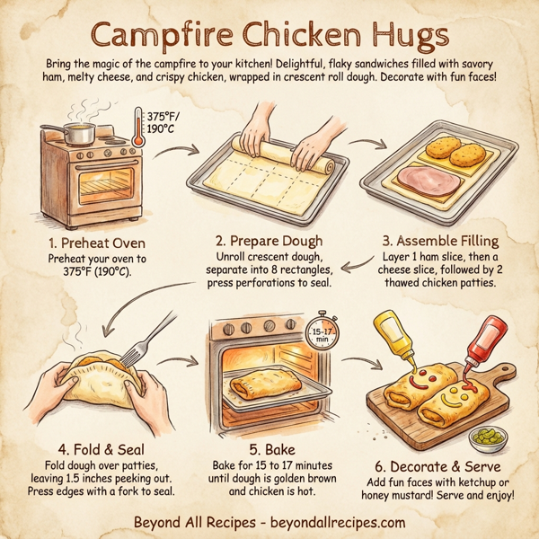 Campfire Chicken Hugs instructions