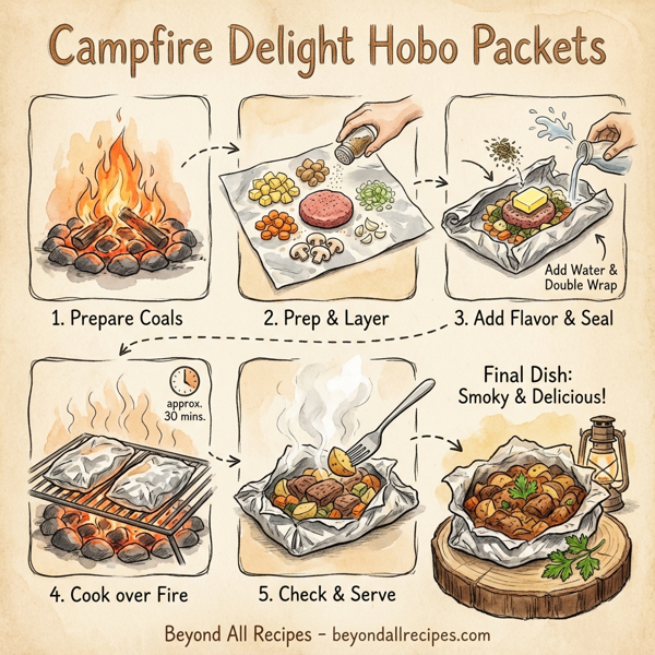 Campfire Delight Hobo Packets instructions