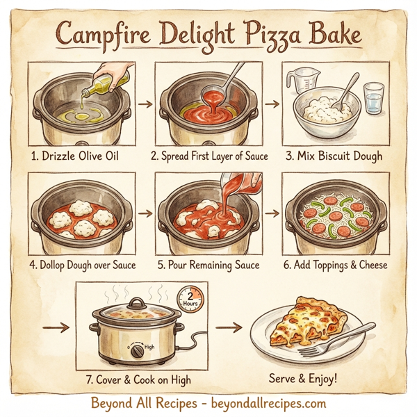 Campfire Delight Pizza Bake instructions