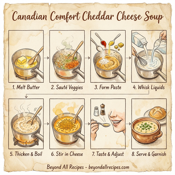 Canadian Comfort Cheddar Cheese Soup instructions