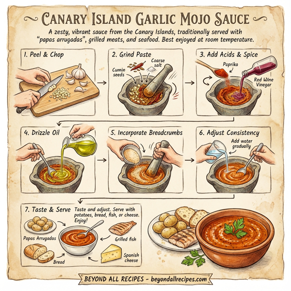 Canary Island Garlic Mojo Sauce instructions