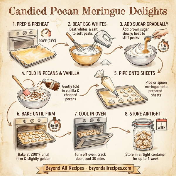 Candied Pecan Meringue Delights instructions