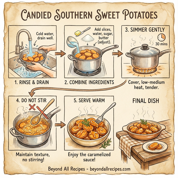 Candied Southern Sweet Potatoes instructions