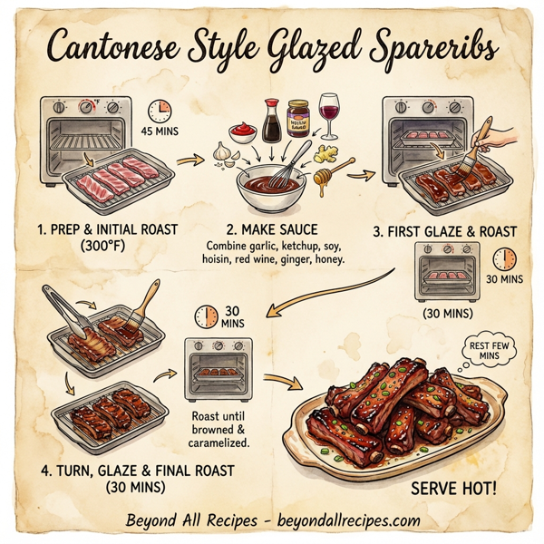 Cantonese Style Glazed Spareribs instructions