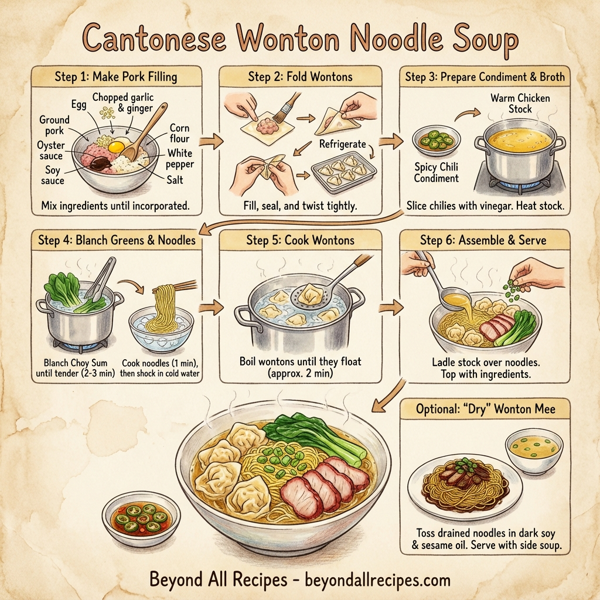 Cantonese Wonton Noodle Soup instructions