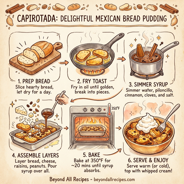 Capirotada: Delightful Mexican Bread Pudding instructions